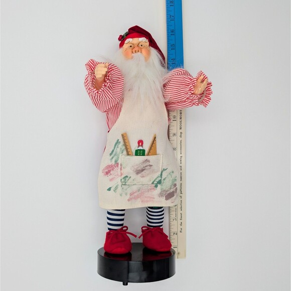 Vintage Motionette Santa Claus Animated Musical Christmas Figure 16" Taiwan ROC - Picture 9 of 11
